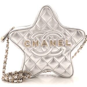 Chanel Silver Walk of Fame Silver and Gold Star bag! Stunning collectors piece!